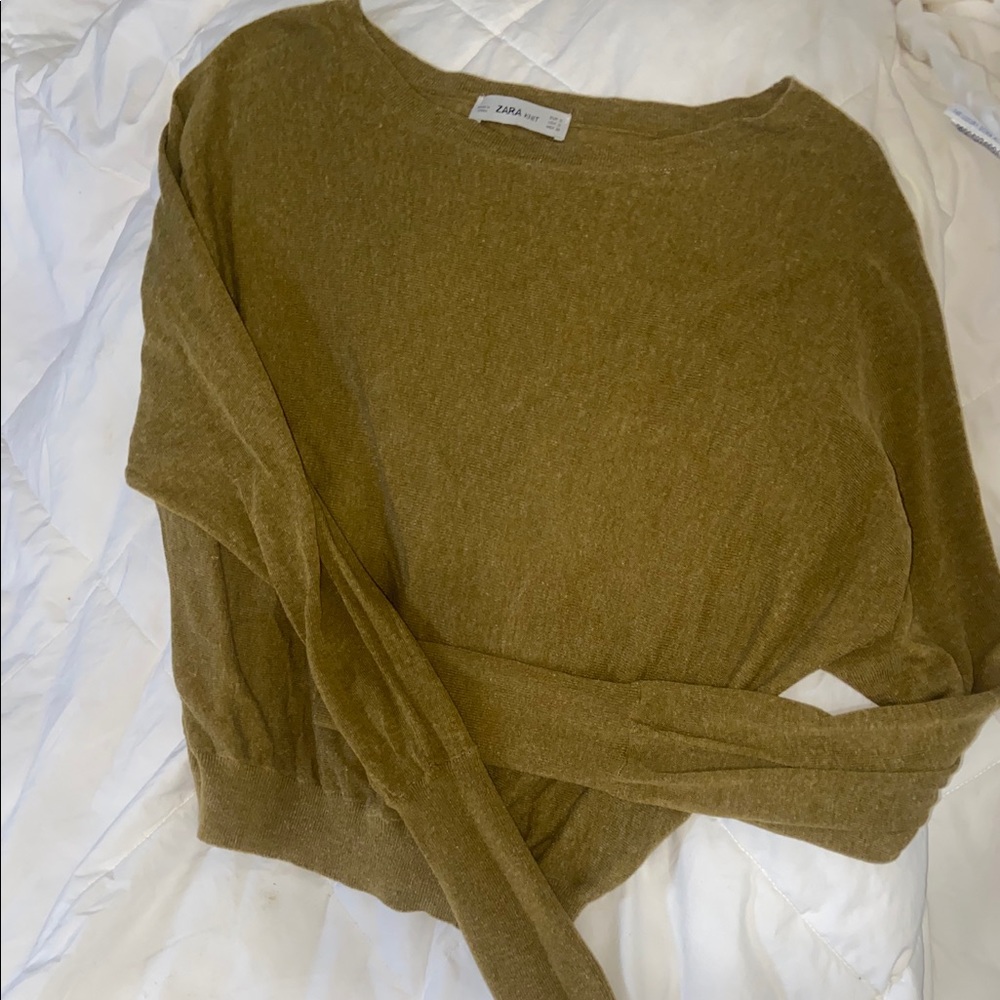 Green Zara long sleeve
